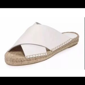 Vince Castel Leather Crisscross Espadrille Sandal